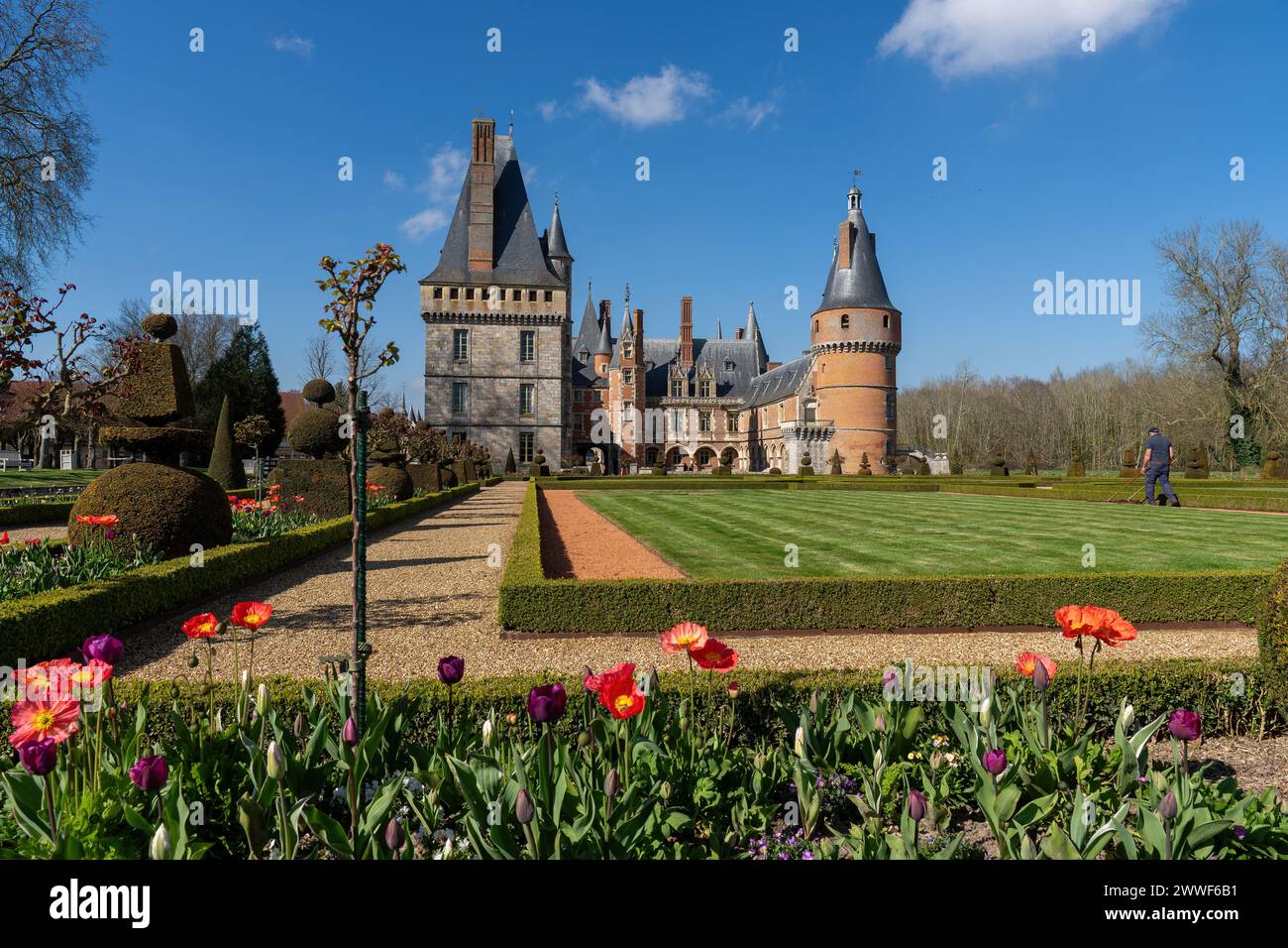 Castello di Maintenon nel dipartimento di Eure-et-Loir - Francia Foto Stock