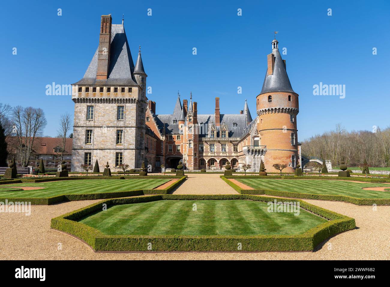Castello di Maintenon nel dipartimento di Eure-et-Loir - Francia Foto Stock