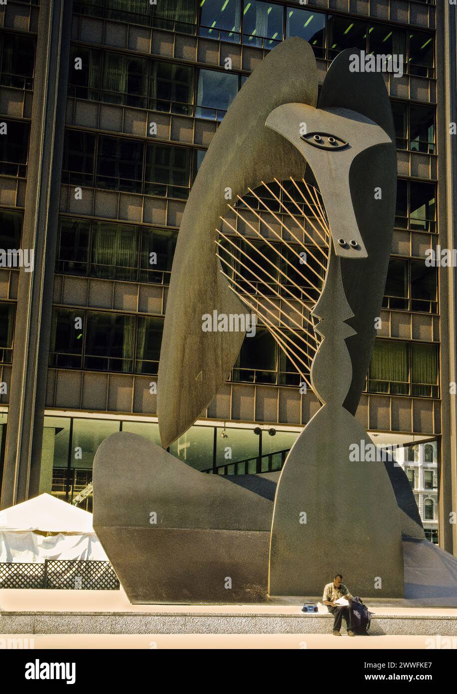 Chicago, Illinois. Picasso Sculpture, Daley Plaza. Foto Stock