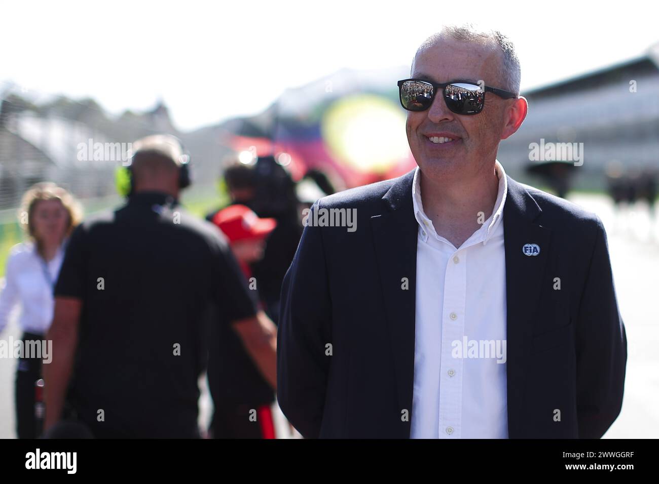 Staff della FIA durante la Formula 1 Rolex Australian Grand Prix 2024, 3° round del Campionato del mondo di Formula 1 2024 dal 22 al 24 marzo 2024 sull'Albert Park Circuit, a Melbourne, Australia Foto Stock