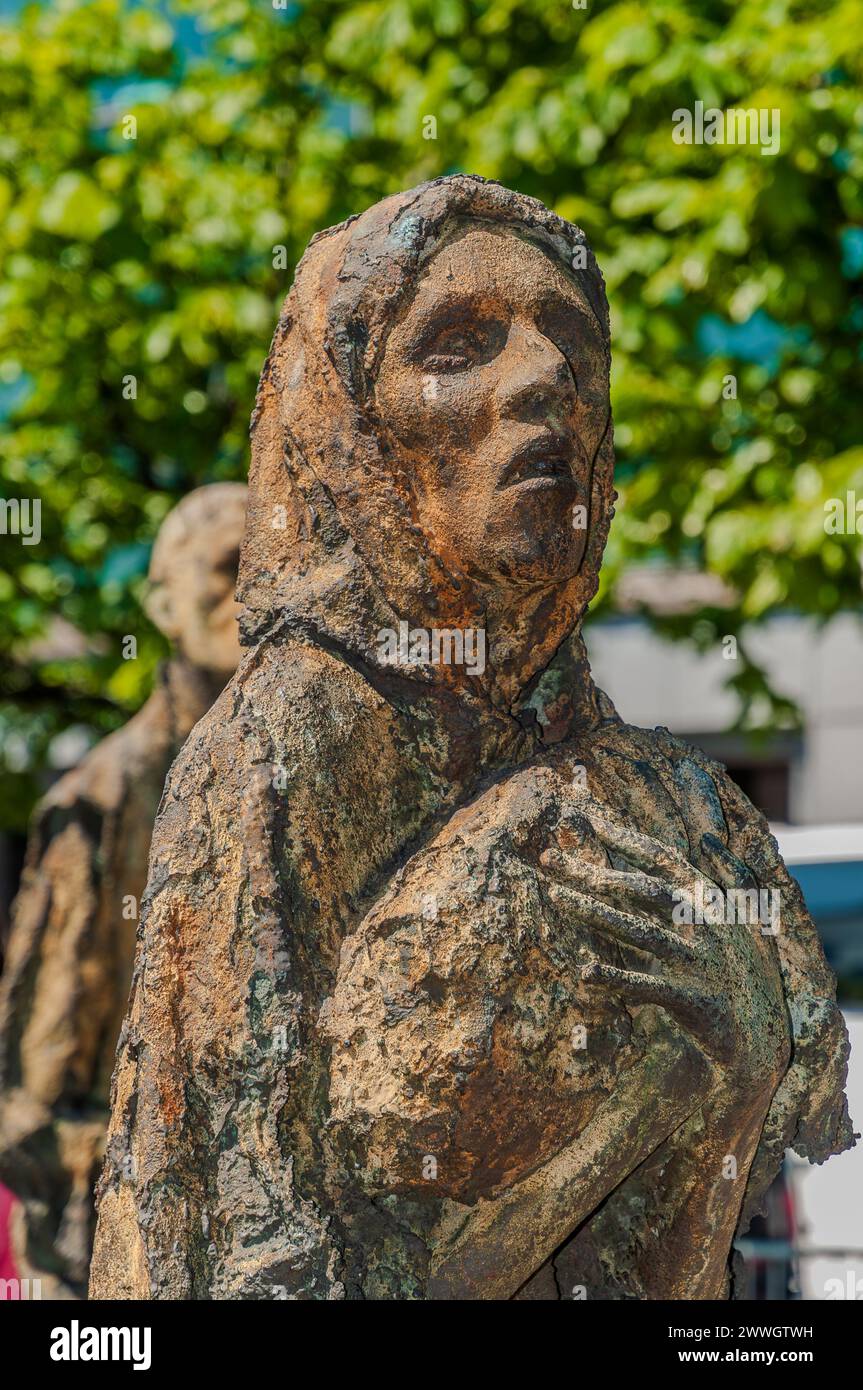 Dublino, la capitale della Repubblica d'Irlanda, si trova sulla costa orientale dell'Irlanda, alla foce del fiume Liffey. Foto Stock