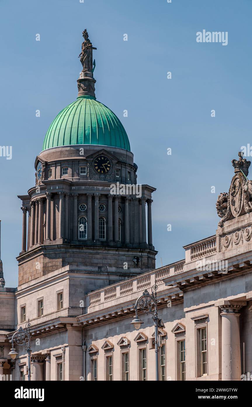 Dublino, la capitale della Repubblica d'Irlanda, si trova sulla costa orientale dell'Irlanda, alla foce del fiume Liffey. Foto Stock