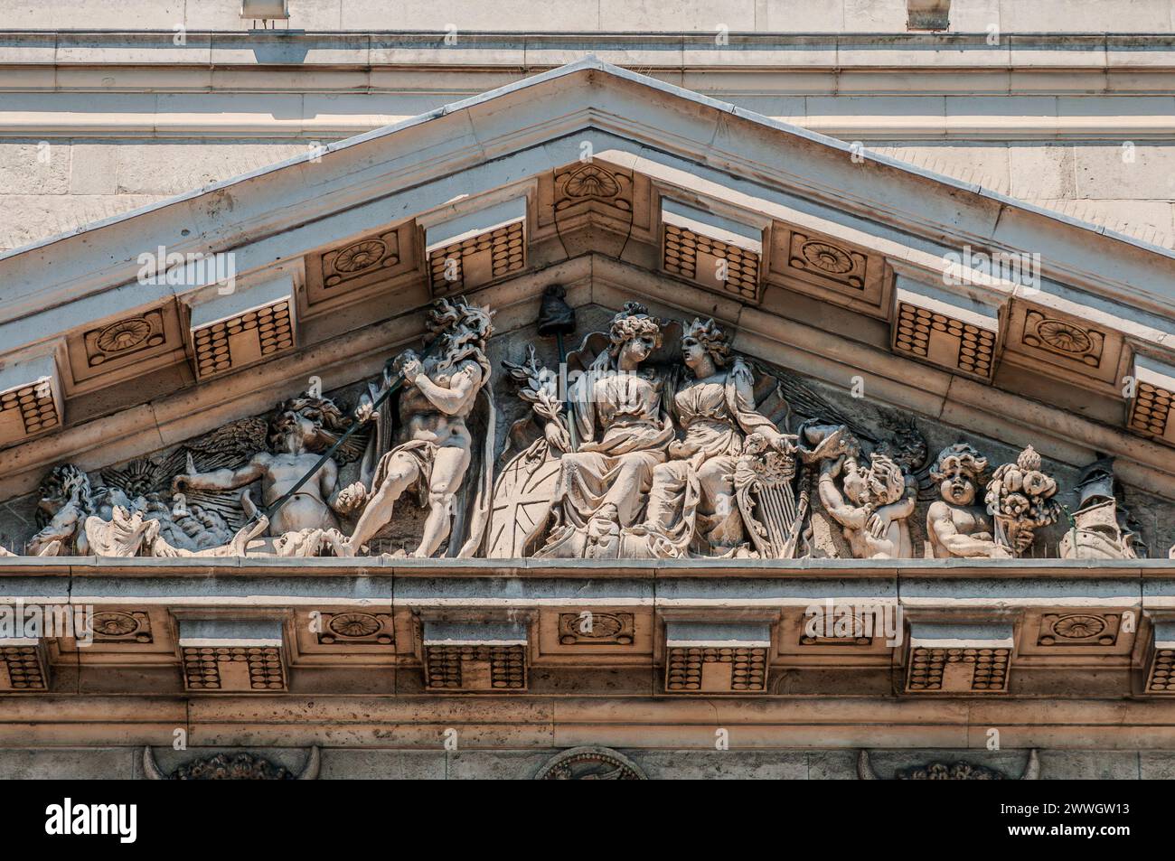 Dublino, la capitale della Repubblica d'Irlanda, si trova sulla costa orientale dell'Irlanda, alla foce del fiume Liffey. Foto Stock