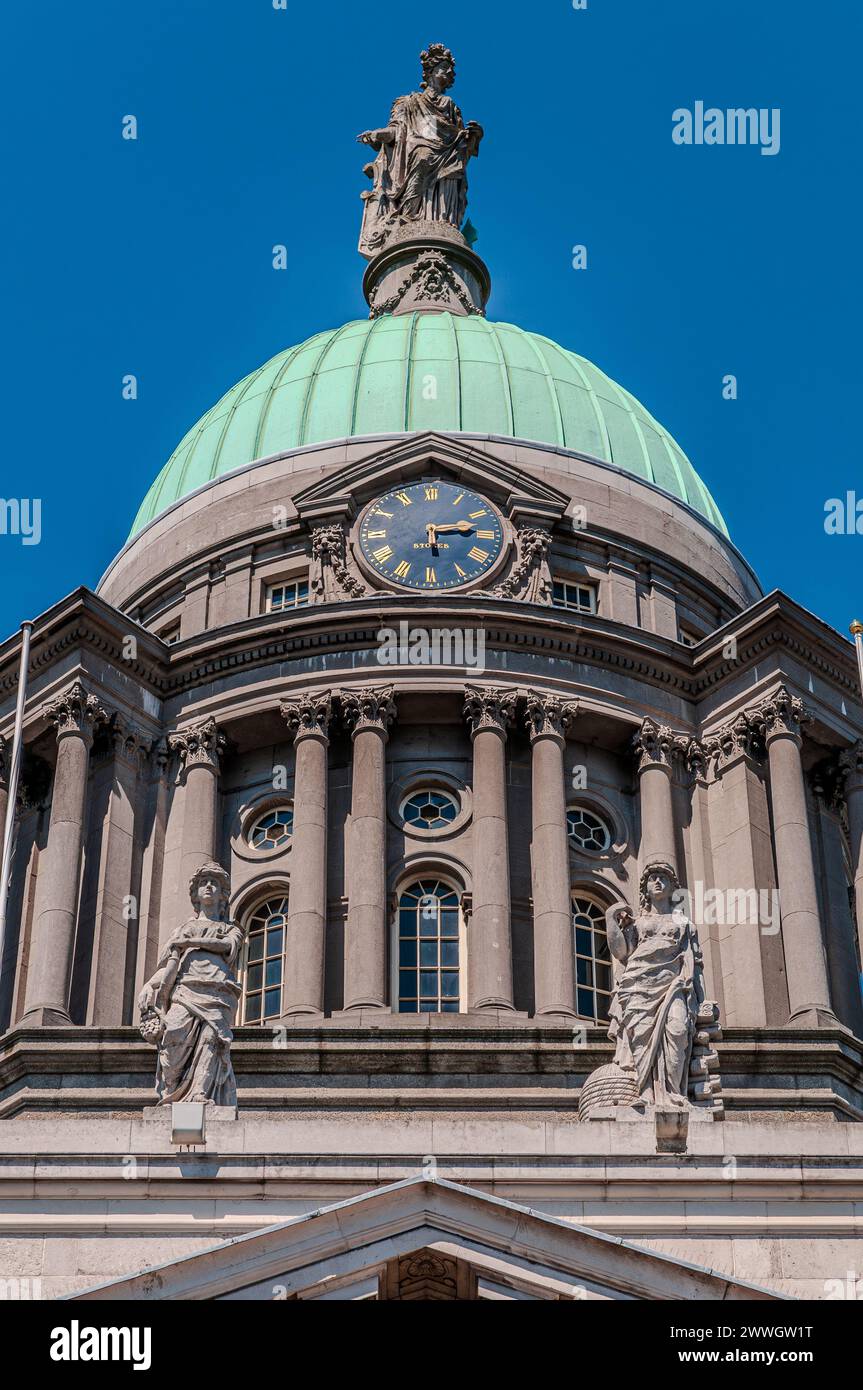 Dublino, la capitale della Repubblica d'Irlanda, si trova sulla costa orientale dell'Irlanda, alla foce del fiume Liffey. Foto Stock