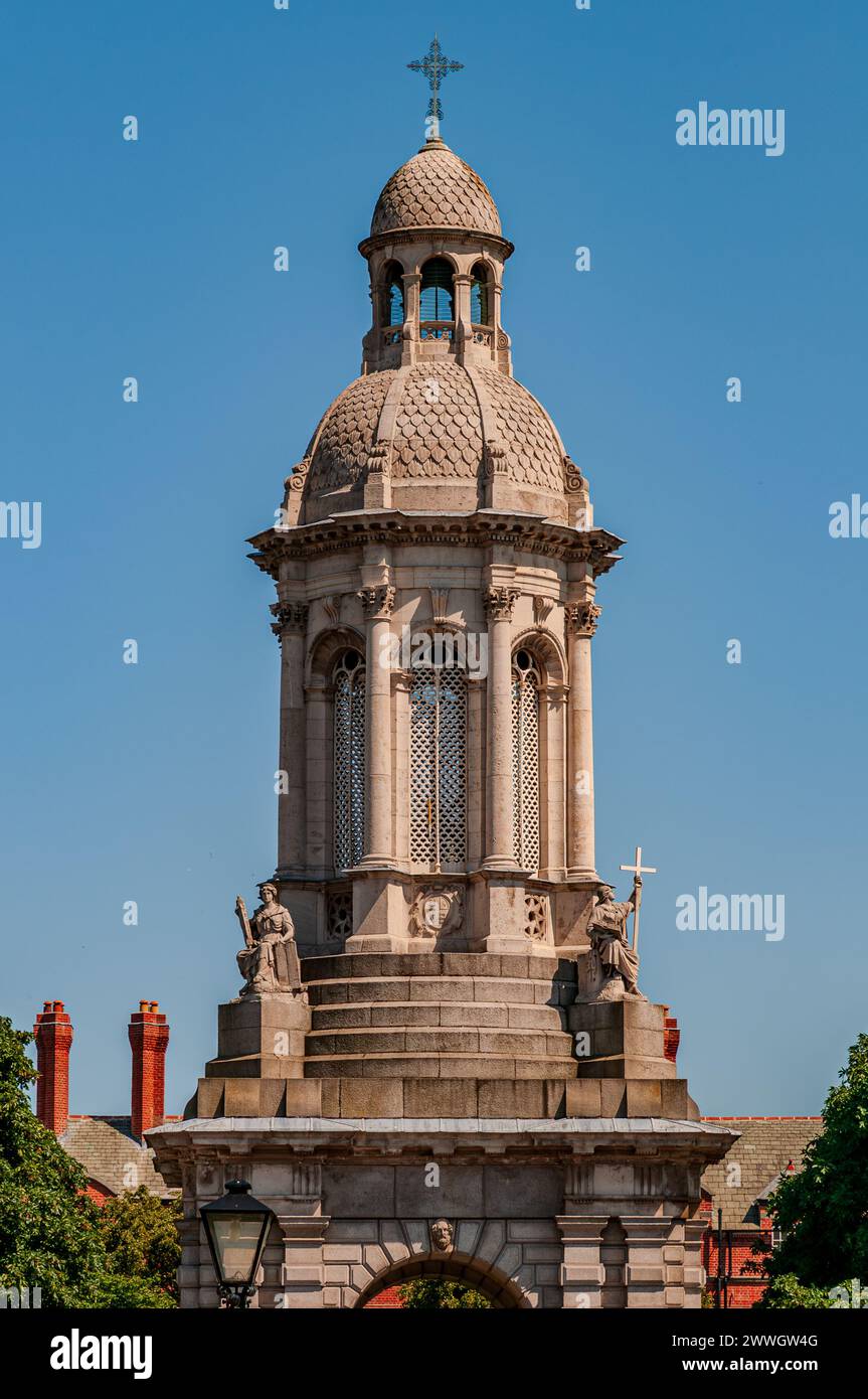 Dublino, la capitale della Repubblica d'Irlanda, si trova sulla costa orientale dell'Irlanda, alla foce del fiume Liffey. Foto Stock