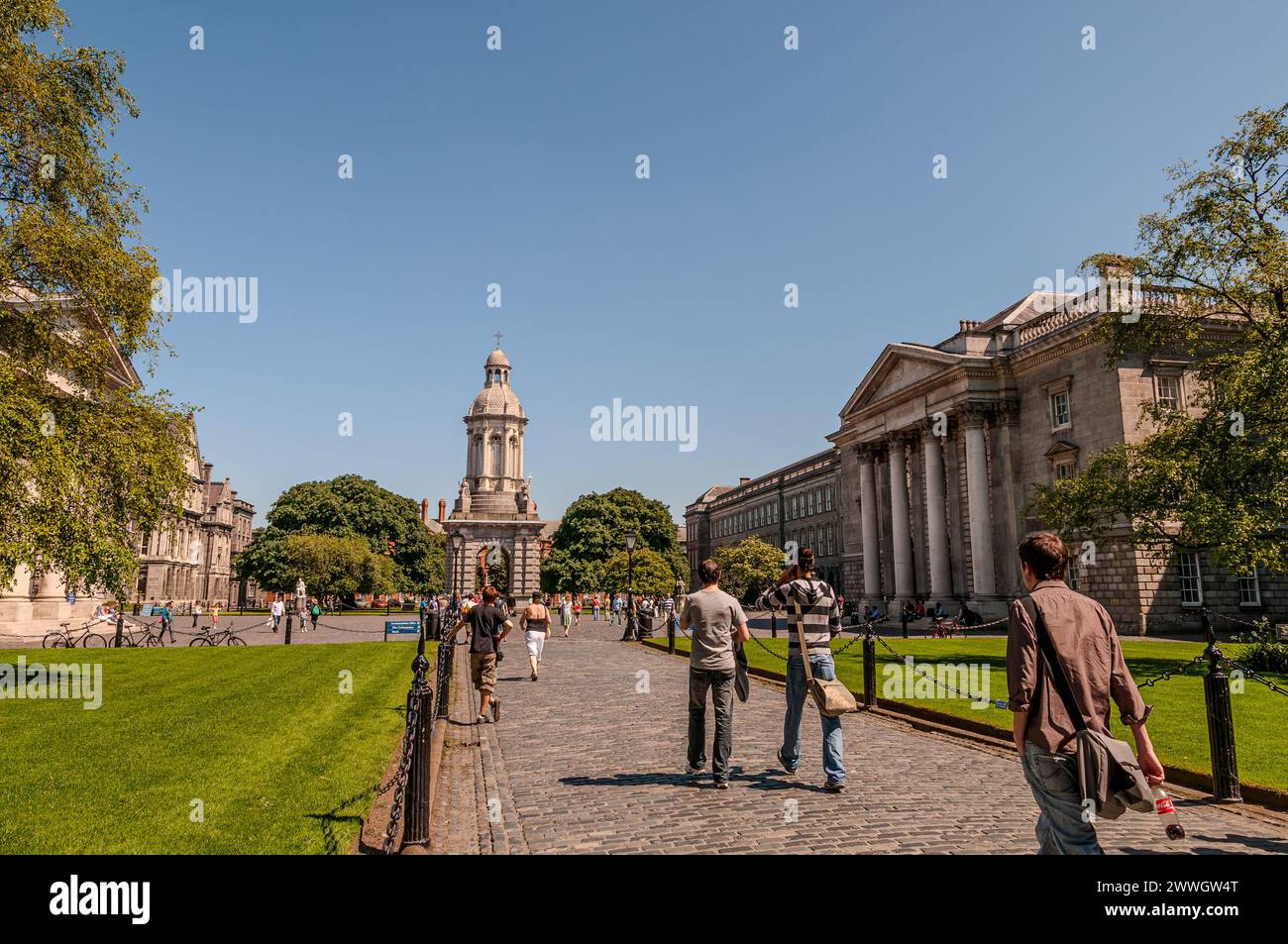 Dublino, la capitale della Repubblica d'Irlanda, si trova sulla costa orientale dell'Irlanda, alla foce del fiume Liffey. Foto Stock