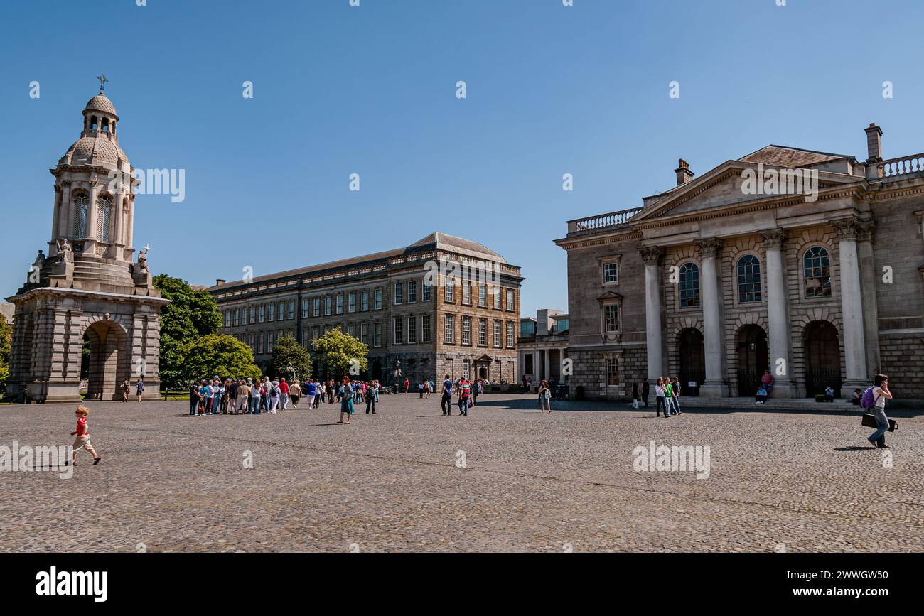 Dublino, la capitale della Repubblica d'Irlanda, si trova sulla costa orientale dell'Irlanda, alla foce del fiume Liffey. Foto Stock