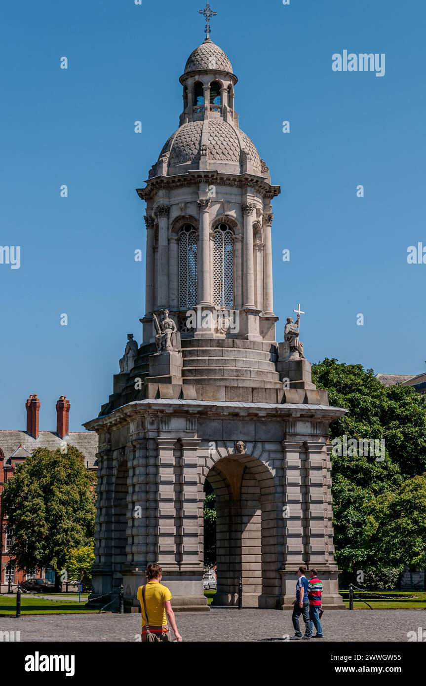 Dublino, la capitale della Repubblica d'Irlanda, si trova sulla costa orientale dell'Irlanda, alla foce del fiume Liffey. Foto Stock