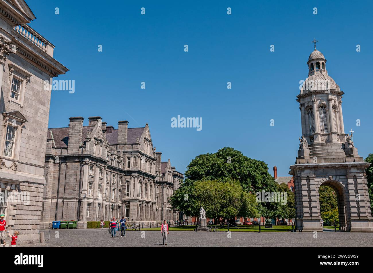 Dublino, la capitale della Repubblica d'Irlanda, si trova sulla costa orientale dell'Irlanda, alla foce del fiume Liffey. Foto Stock