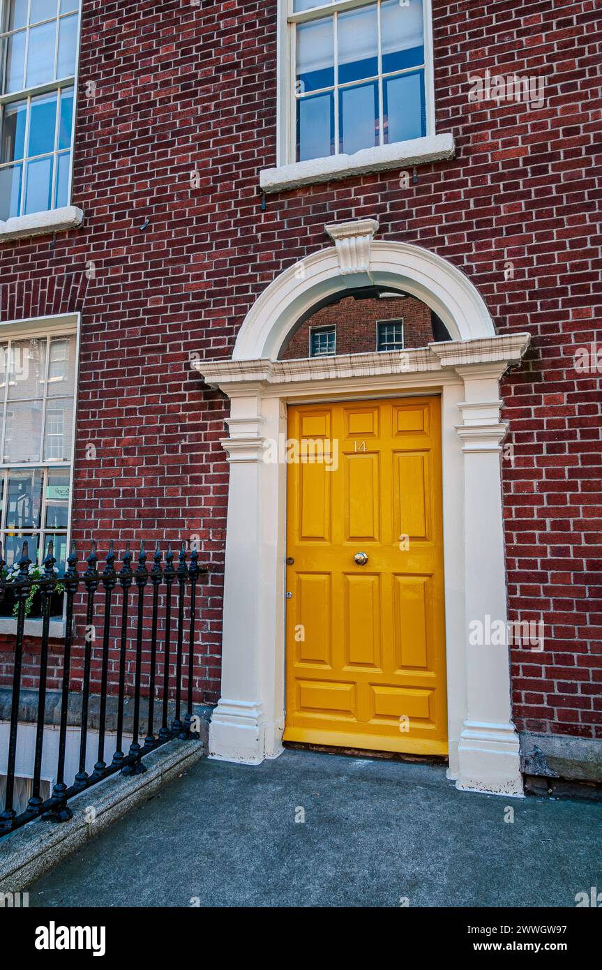 Dublino, la capitale della Repubblica d'Irlanda, si trova sulla costa orientale dell'Irlanda, alla foce del fiume Liffey. Foto Stock