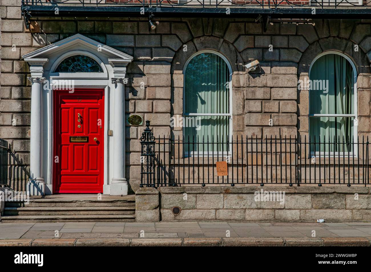 Dublino, la capitale della Repubblica d'Irlanda, si trova sulla costa orientale dell'Irlanda, alla foce del fiume Liffey. Foto Stock