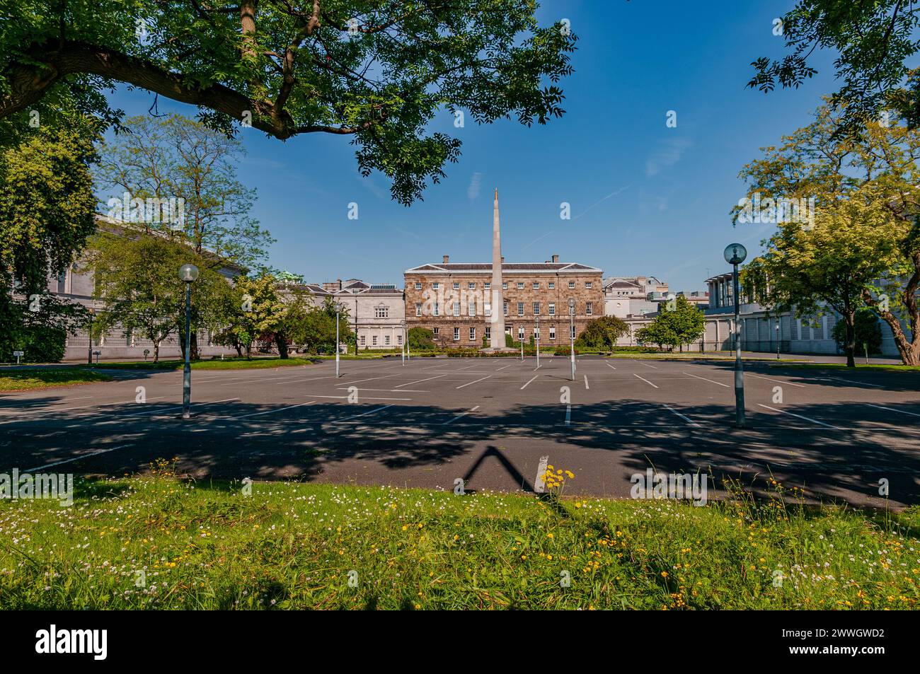 Dublino, la capitale della Repubblica d'Irlanda, si trova sulla costa orientale dell'Irlanda, alla foce del fiume Liffey. Foto Stock