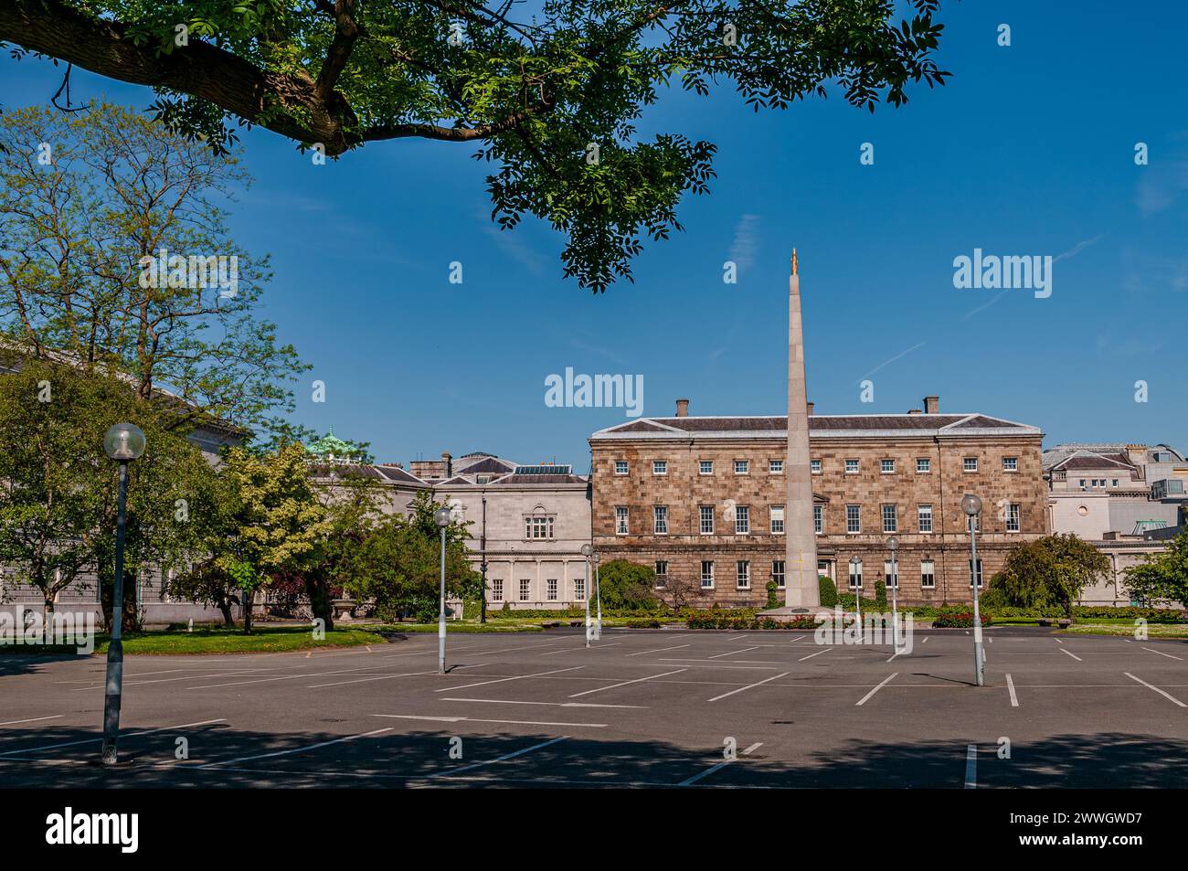 Dublino, la capitale della Repubblica d'Irlanda, si trova sulla costa orientale dell'Irlanda, alla foce del fiume Liffey. Foto Stock