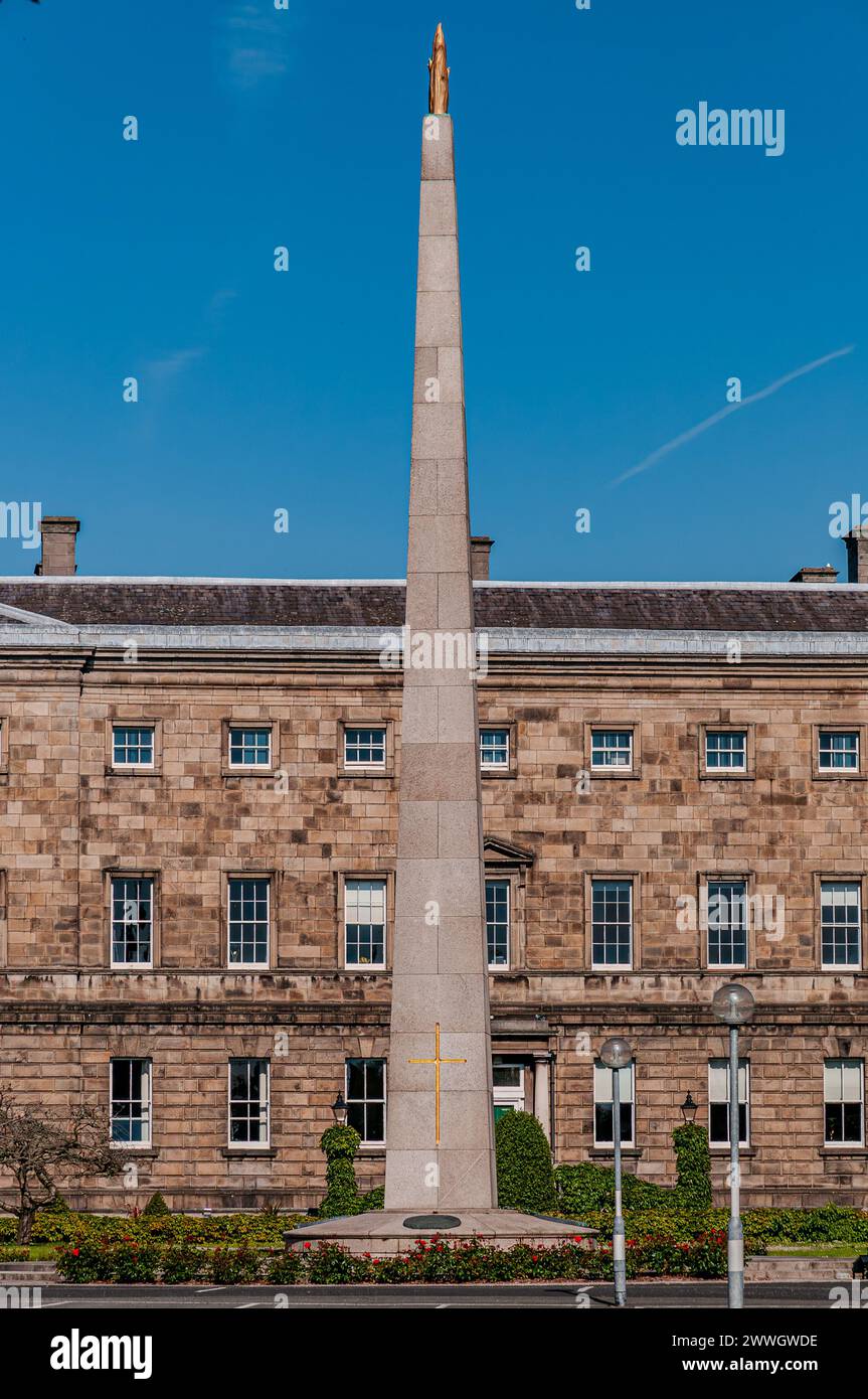 Dublino, la capitale della Repubblica d'Irlanda, si trova sulla costa orientale dell'Irlanda, alla foce del fiume Liffey. Foto Stock