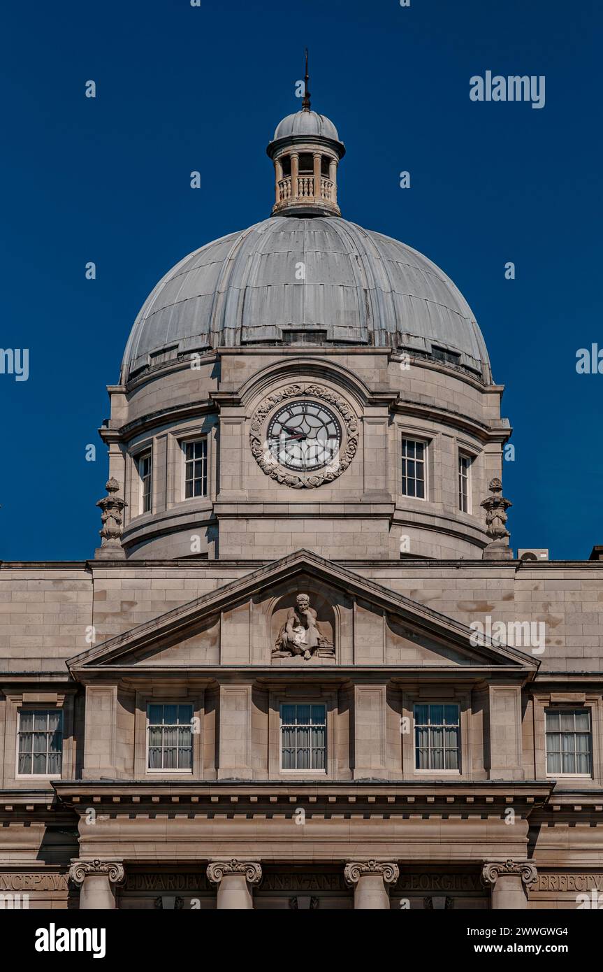 Dublino, la capitale della Repubblica d'Irlanda, si trova sulla costa orientale dell'Irlanda, alla foce del fiume Liffey. Foto Stock