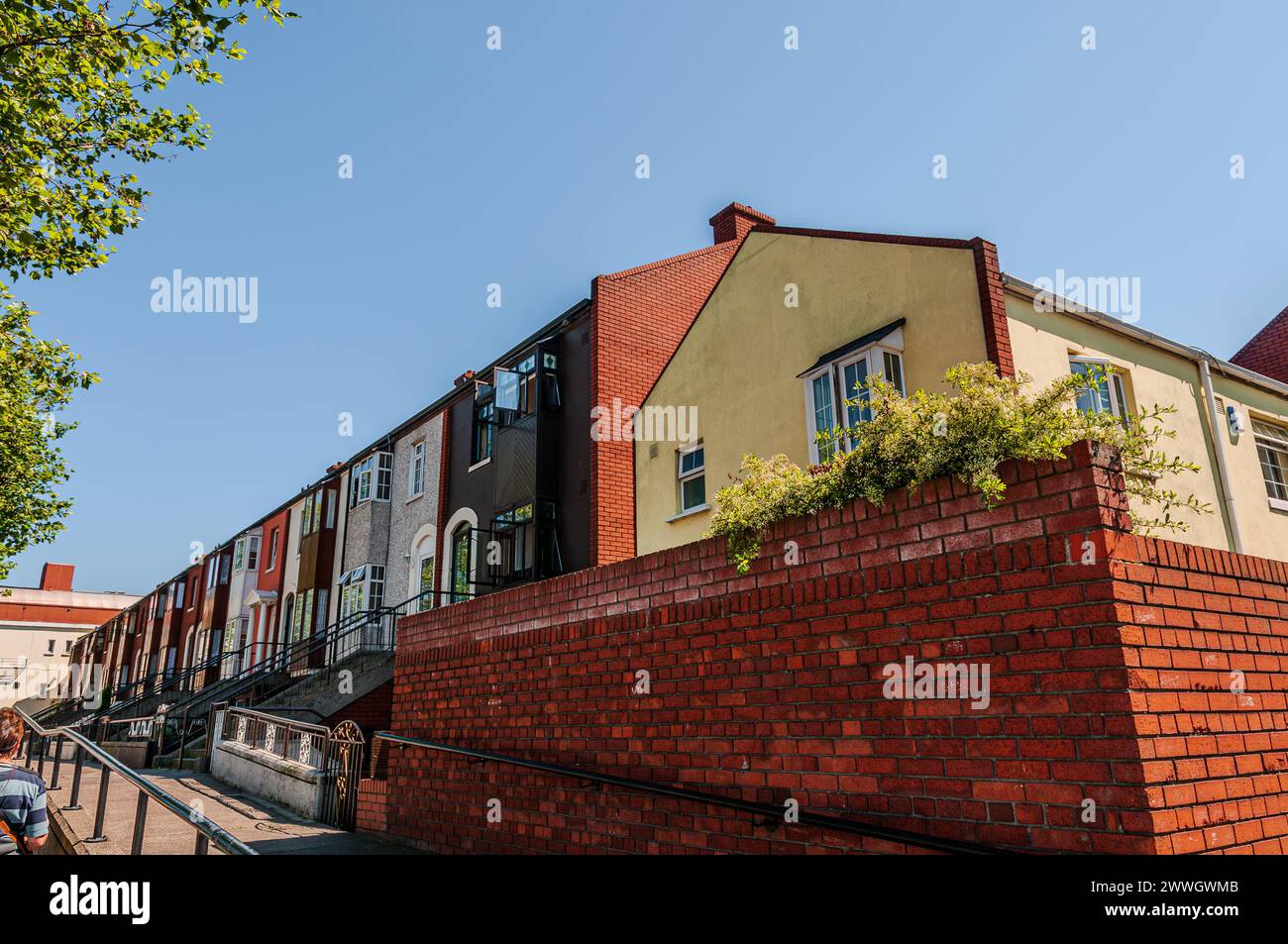 Dublino, la capitale della Repubblica d'Irlanda, si trova sulla costa orientale dell'Irlanda, alla foce del fiume Liffey. Foto Stock