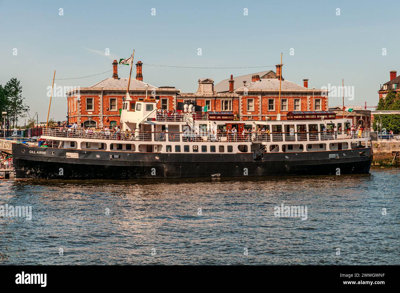Dublino, la capitale della Repubblica d'Irlanda, si trova sulla costa orientale dell'Irlanda, alla foce del fiume Liffey. Foto Stock