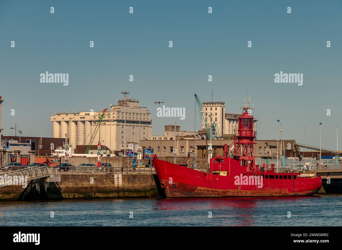 Dublino, la capitale della Repubblica d'Irlanda, si trova sulla costa orientale dell'Irlanda, alla foce del fiume Liffey. Foto Stock