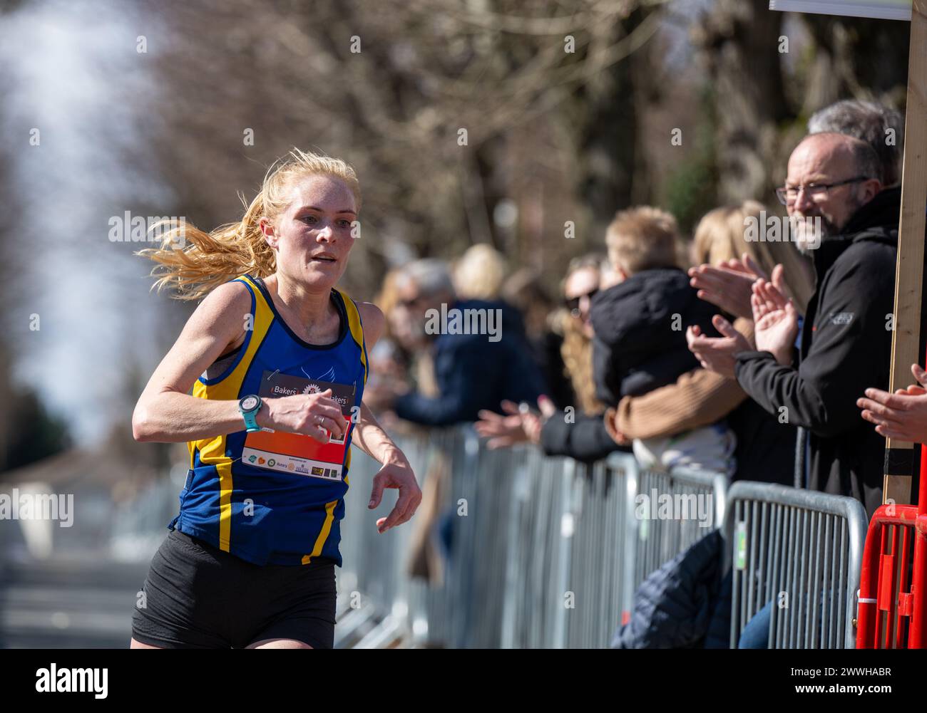 Brentwood, Regno Unito. 24 marzo 2024. Brentwood Essex 24 marzo 2024 Brentwood Half Marathon, Brentwood Essex crediti: Ian Davidson/Alamy Live News Foto Stock