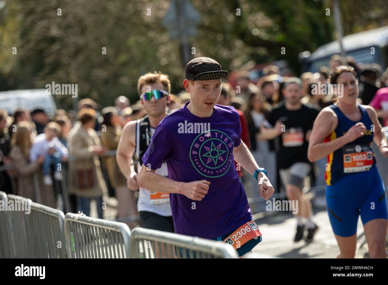 Brentwood, Regno Unito. 24 marzo 2024. Brentwood Essex 24 marzo 2024 Brentwood Half Marathon, Brentwood Essex crediti: Ian Davidson/Alamy Live News Foto Stock