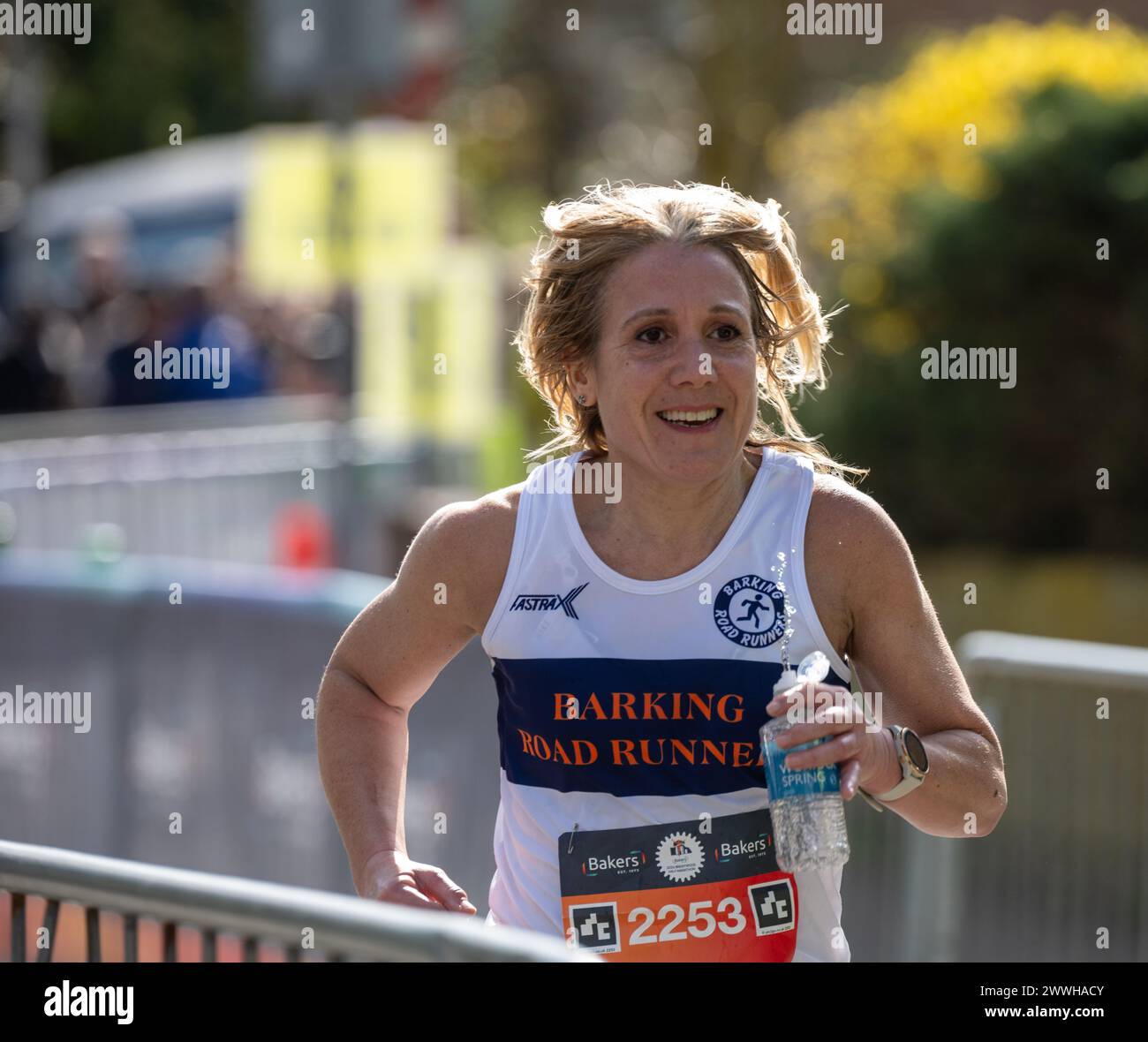 Brentwood, Regno Unito. 24 marzo 2024. Brentwood Essex 24 marzo 2024 Brentwood Half Marathon, Brentwood Essex crediti: Ian Davidson/Alamy Live News Foto Stock