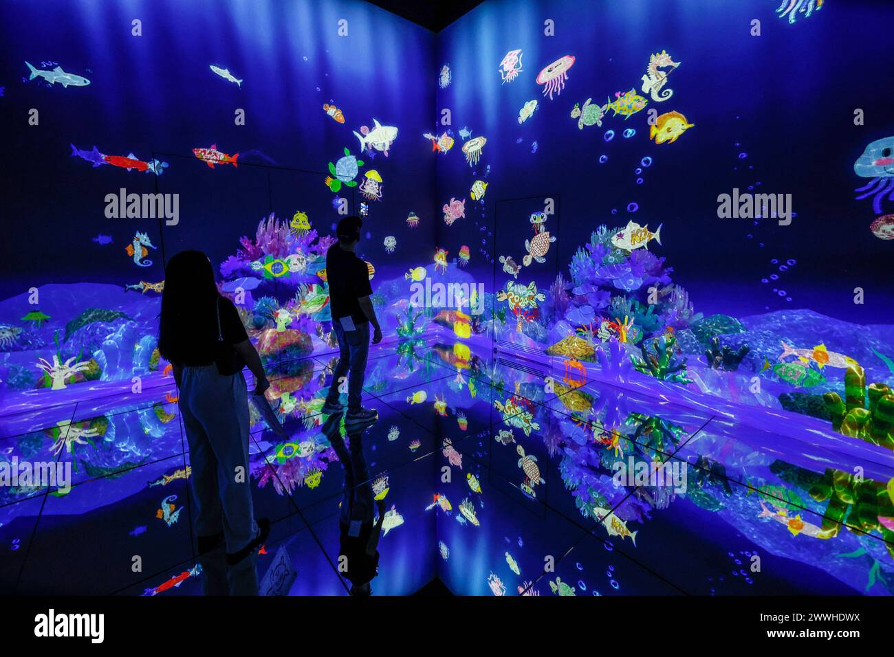 TEAMLAB SENZA CONFINI TOKYO Foto Stock
