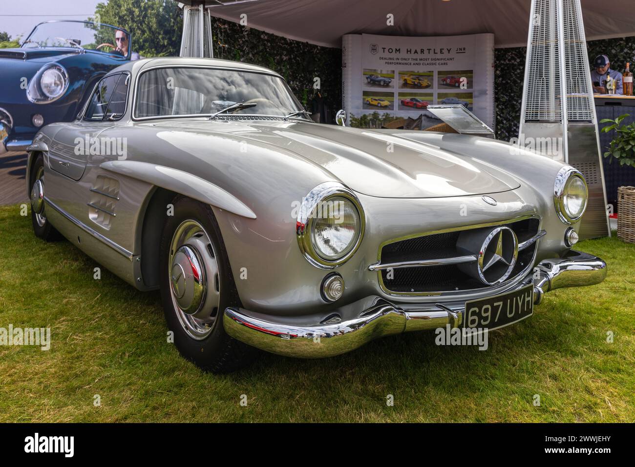 1956 Mercedes-Benz 300 SL, in mostra al Salone Privé Concours d'Elégance tenutosi a Blenheim Palace. Foto Stock