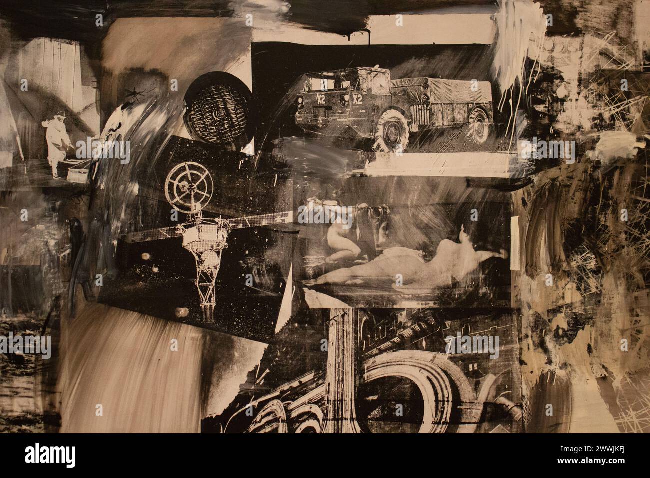 Estratto da Columbines di Robert Rauschenberg Foto Stock