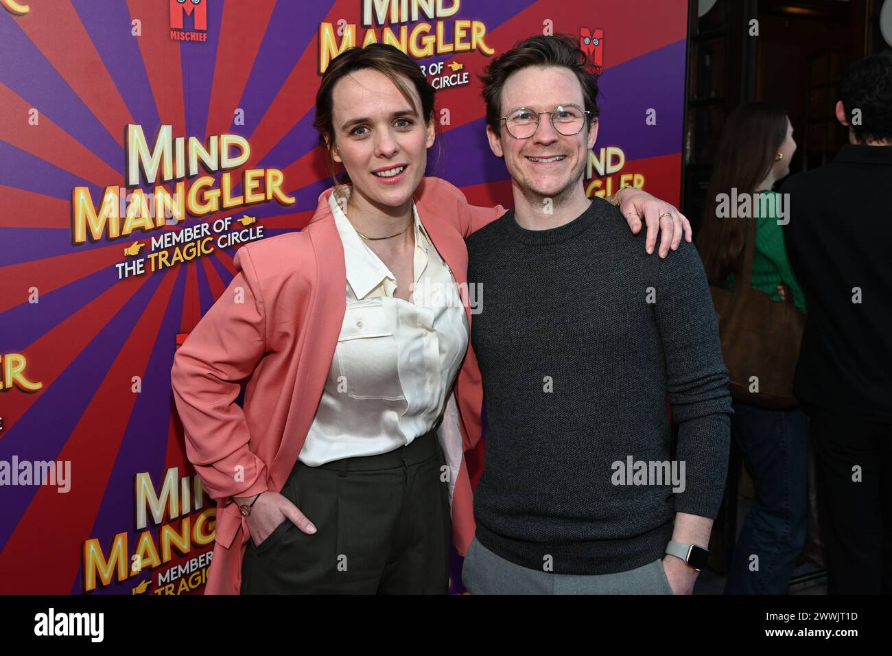 Londra, Regno Unito. 24 marzo 2024. Charlie Russell e David Howe partecipano A Una performance di Gala di Mind Mangler: Member of the Tragic Circle all'Apollo Theatre, Londra, Regno Unito. Credito: Vedi li/Picture Capital/Alamy Live News Foto Stock