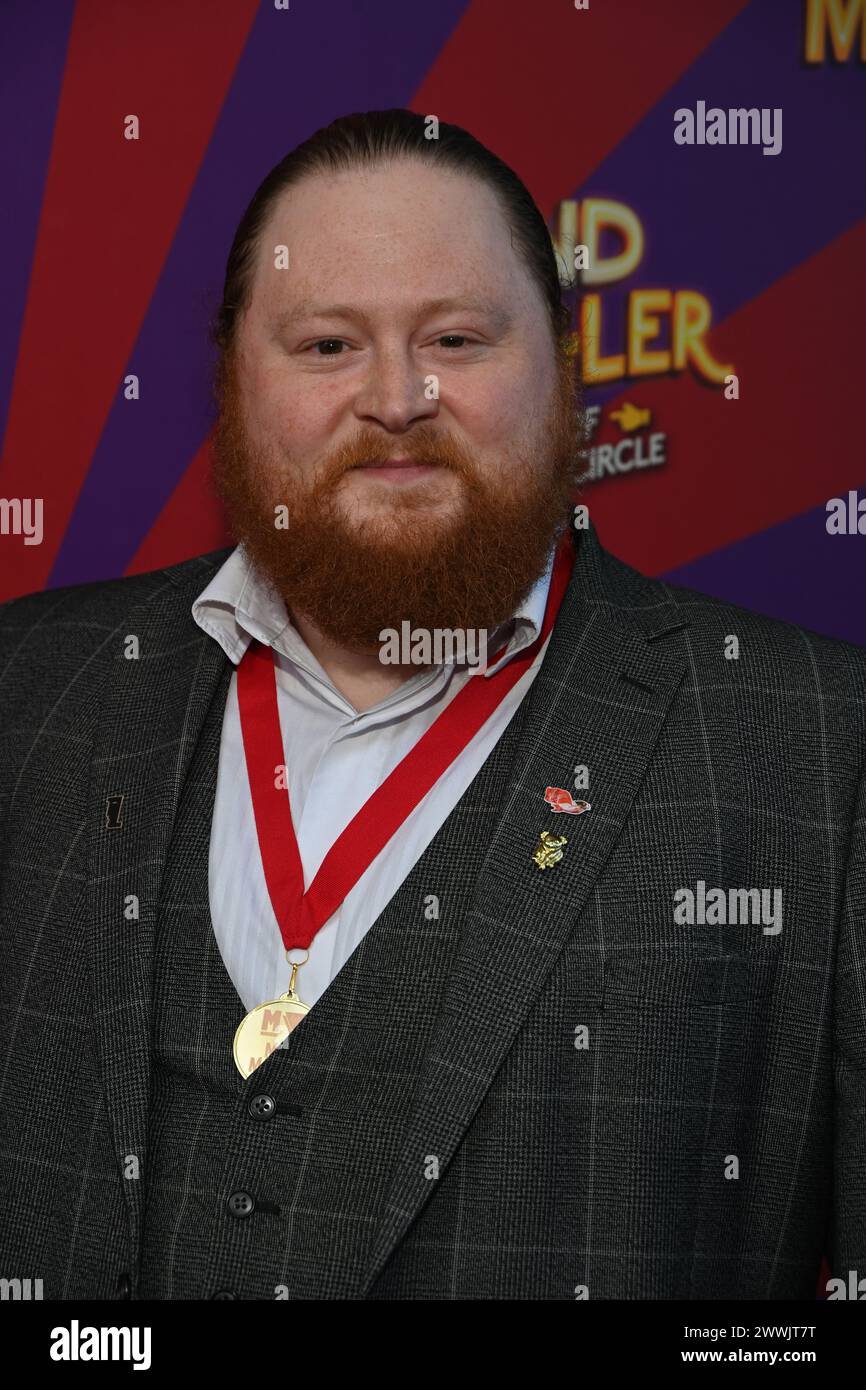 Londra, Regno Unito. 24 marzo 2024. Henry Lewis partecipa A Una performance di gala di Mind Mangler: Member of the Tragic Circle all'Apollo Theatre, Londra, Regno Unito. Credito: Vedi li/Picture Capital/Alamy Live News Foto Stock
