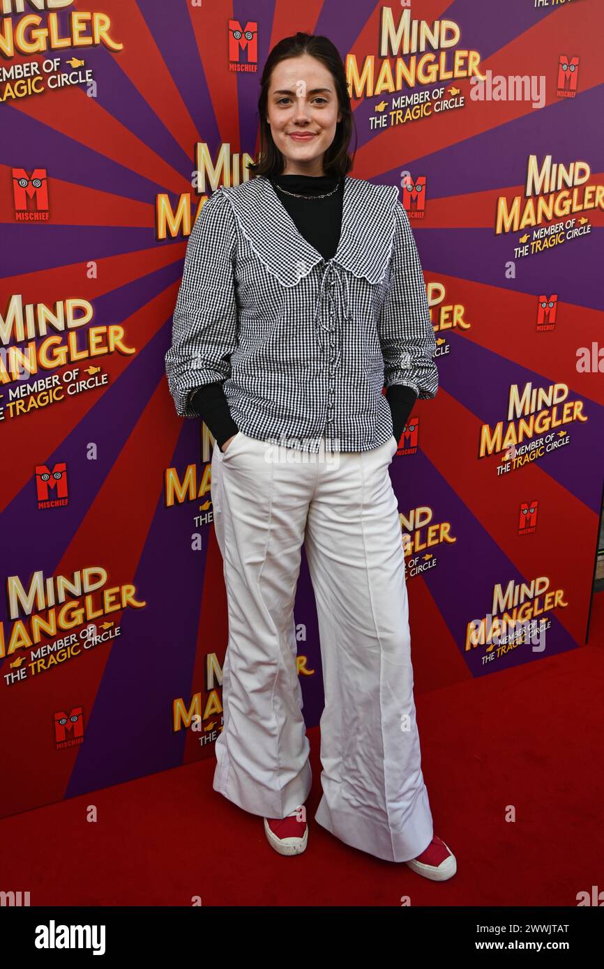 Londra, Regno Unito. 24 marzo 2024. Meg Bellamy partecipa A Una performance di Gala di Mind Mangler: Member of the Tragic Circle all'Apollo Theatre, Londra, Regno Unito. Credito: Vedi li/Picture Capital/Alamy Live News Foto Stock