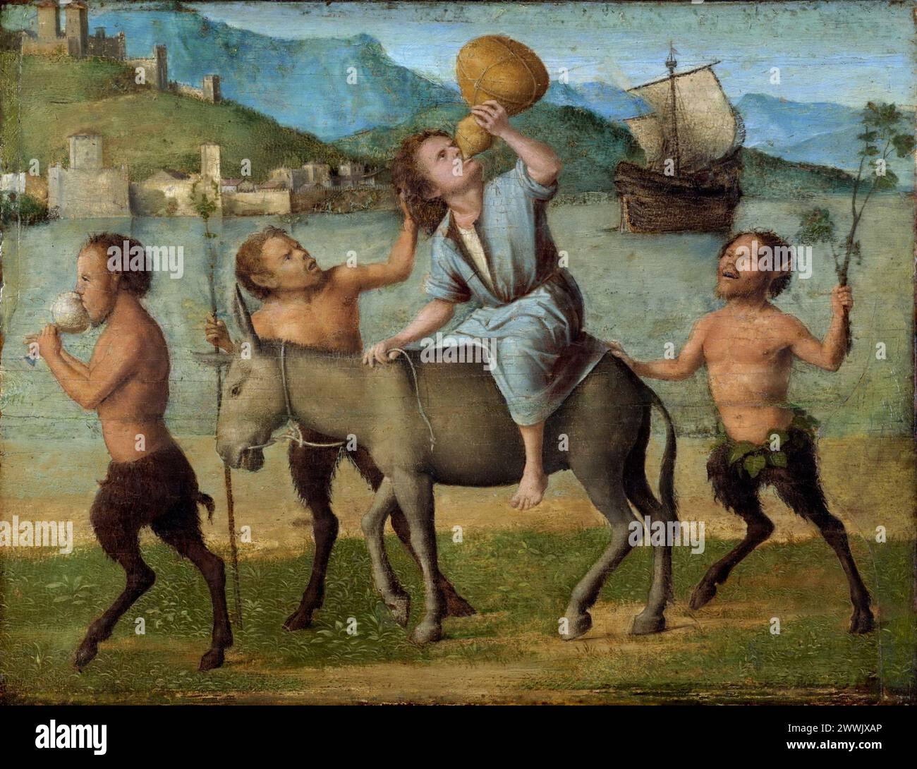 Satiri, 1505–1510 Giovanni Battista cima da Conegliano Foto Stock