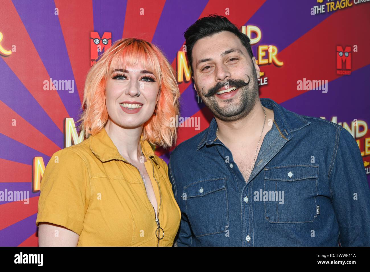 Londra, Regno Unito. 24 marzo 2024. A Gala Performance of Mind Mangler: Member of the Tragic Circle all'Apollo Theatre, Londra, Regno Unito. Credito: Vedi li/Picture Capital/Alamy Live News Foto Stock