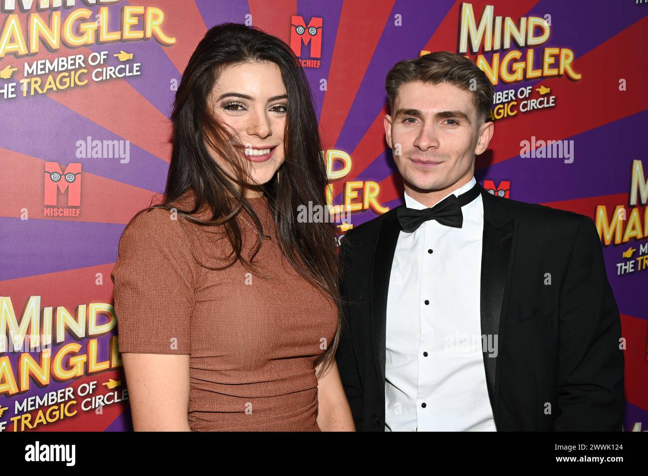 Londra, Regno Unito. 24 marzo 2024. A Gala Performance of Mind Mangler: Member of the Tragic Circle all'Apollo Theatre, Londra, Regno Unito. Credito: Vedi li/Picture Capital/Alamy Live News Foto Stock
