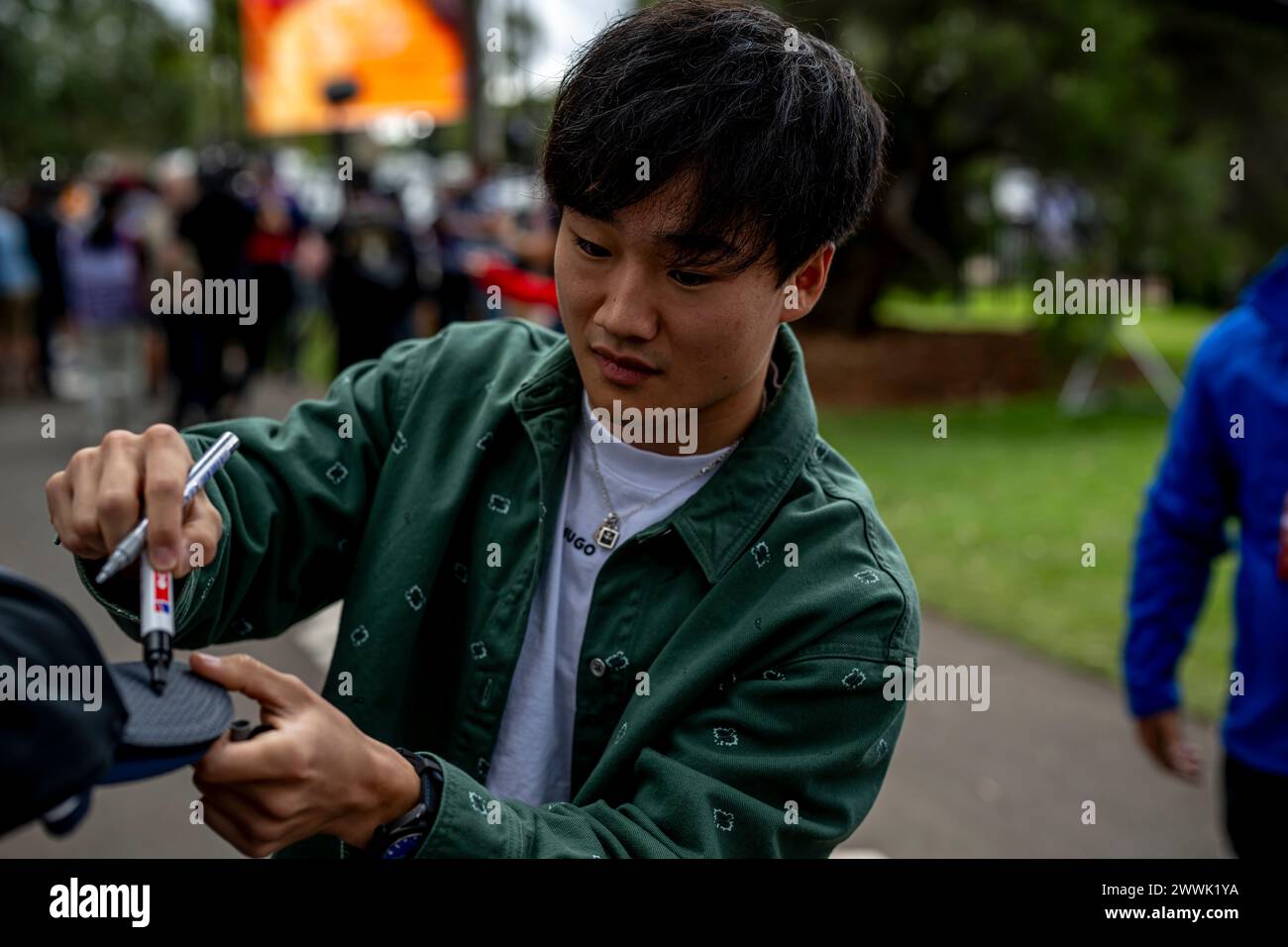 Melbourne, Australia, 23 marzo, Yuki Tsunoda, dal Giappone compete per Visa Cash App RB F1 Team. Qualifica, terzo round del campionato di Formula 1 2024. Crediti: Michael Potts/Alamy Live News Foto Stock