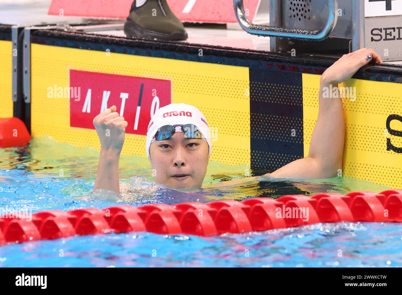 Tokyo Aquatics Centre, Tokyo, Giappone. 22 marzo 2024. Satomi Suzuki, 22 MARZO 2024 - nuoto : 2024 Selezione rappresentativa di nuoto per competizioni internazionali Women's 200m Breaststroke Final al Tokyo Aquatics Centre, Tokyo, Giappone. Crediti: YUTAKA/AFLO SPORT/Alamy Live News Foto Stock