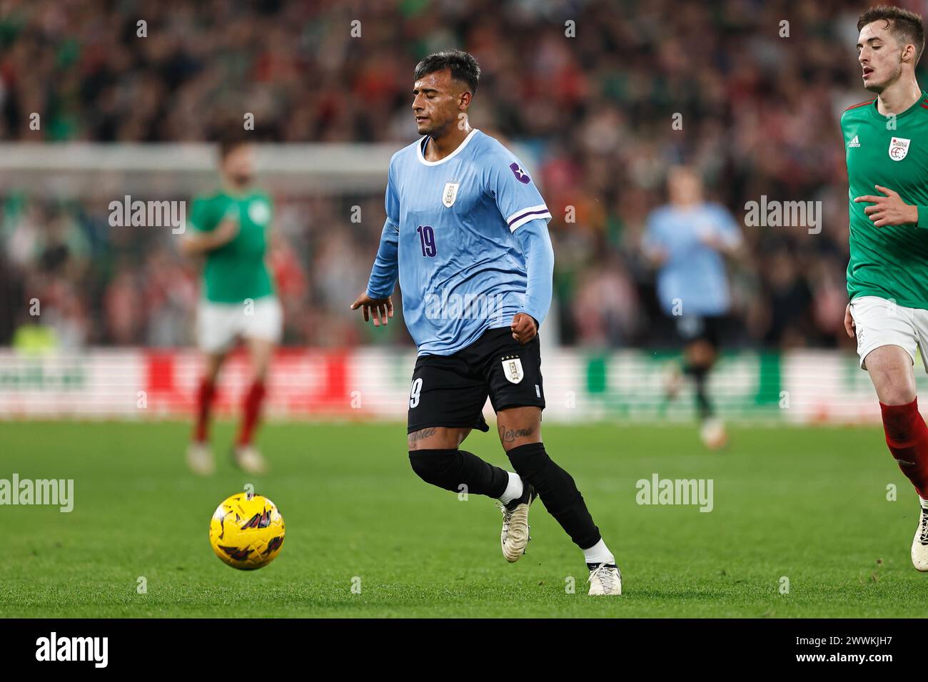 BilbaURUo, Spagna. 23 marzo 2024. Luciano Rodriguez (URU) calcio: Amichevole internazionale tra i baschi 1-1 Uruguay allo Stadio San Mames di BilbaURUo, Spagna . Crediti: Mutsu Kawamori/AFLO/Alamy Live News Foto Stock