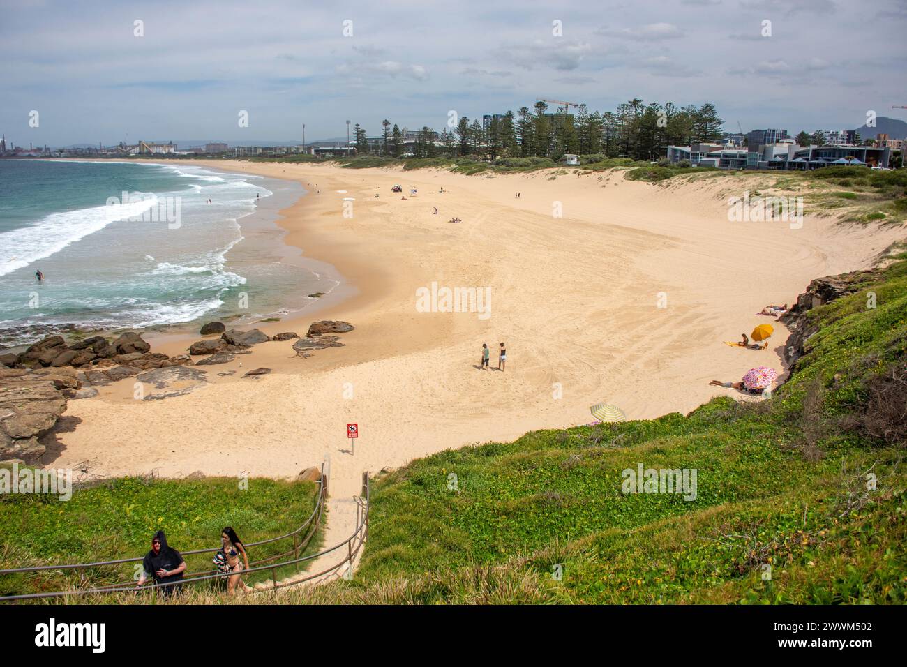 City Beach da Wollongong Head, Wollongong, New South Wales, Australia Foto Stock