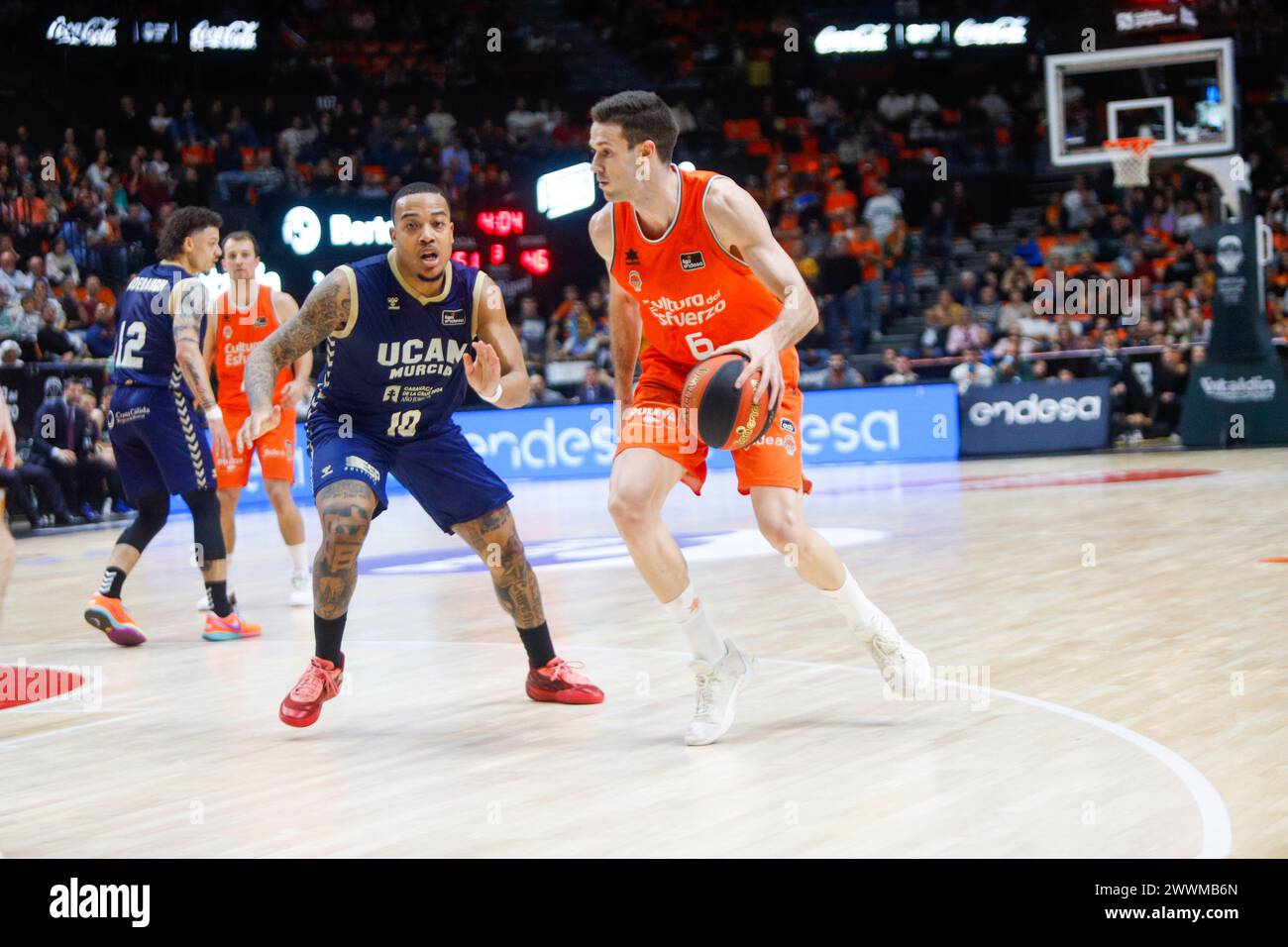 Xavi Lopez Aristegui del Valencia Basket Team Foto Stock