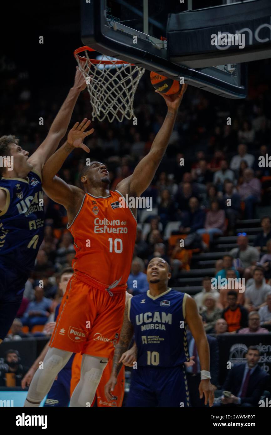 Damien Inglis del Valencia Basket Team Foto Stock