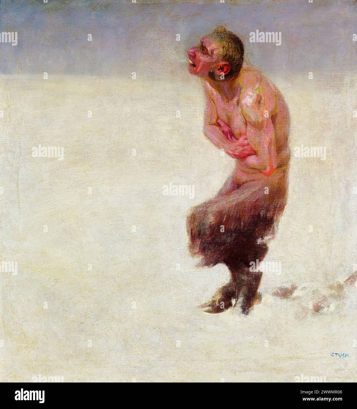 Franz von Stuck, Verirrt (perduto), pittura ad olio su tela, 1891 Foto Stock