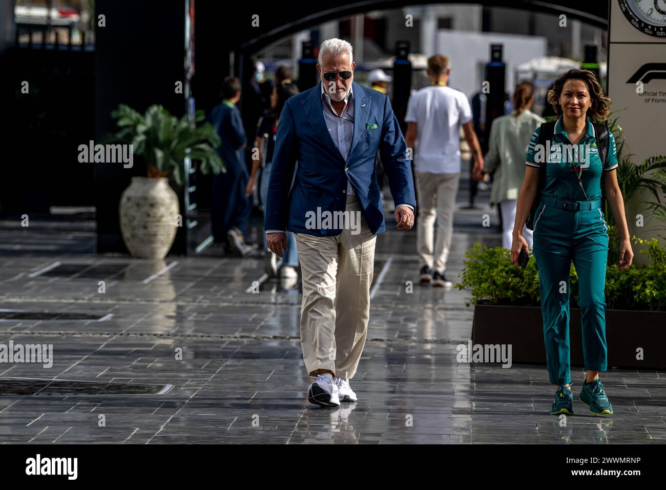 CIRCUITO DI JEDDAH CORNICHE, ARABIA SAUDITA - 09 MARZO: Lawrence Stroll, CEO del team Aston Martin F1, durante il Gran Premio dell'Arabia Saudita sul circuito di Jeddah Corniche domenica 9 marzo 2024 a Jeddah, Arabia Saudita. (Foto di Michael Potts/Agenzia BSR) credito: Agenzia BSR/Alamy Live News Foto Stock