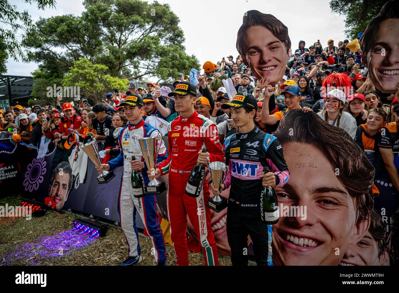 AUSTRALIA ALBERT PARK CIRCUIT, AUSTRALIA - 24 MARZO: Taylor Barnard, durante il Gran Premio d'Australia all'Australia Albert Park Circuit domenica 24 marzo 2024 a Melbourne, Australia. (Foto di Michael Potts/Agenzia BSR) credito: Agenzia BSR/Alamy Live News Foto Stock