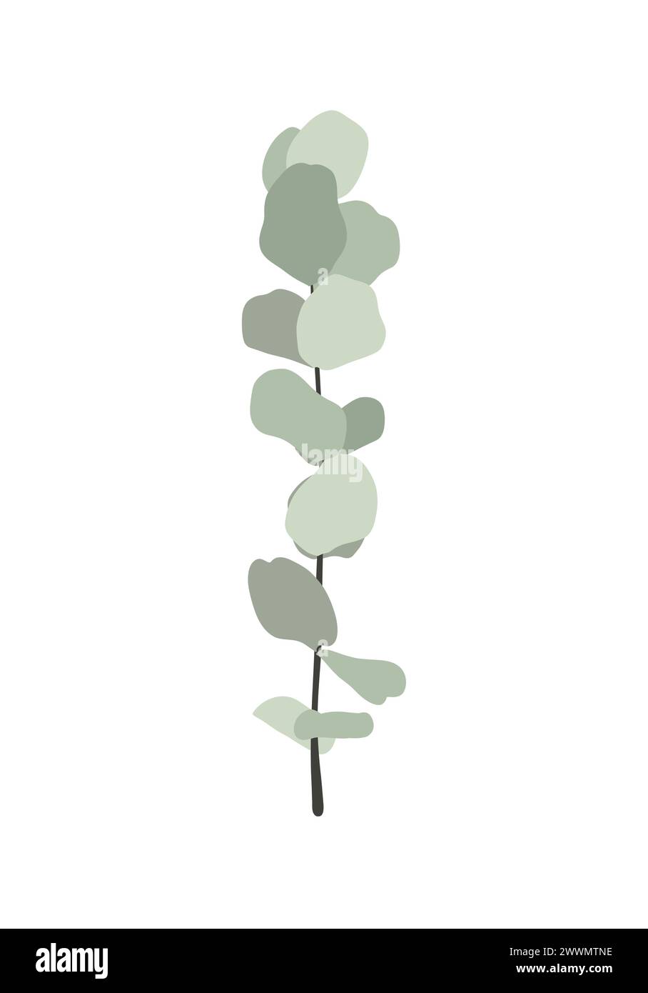 Albero di eucalipto artificiale, 1,5 m di altezza, in finta seta, per