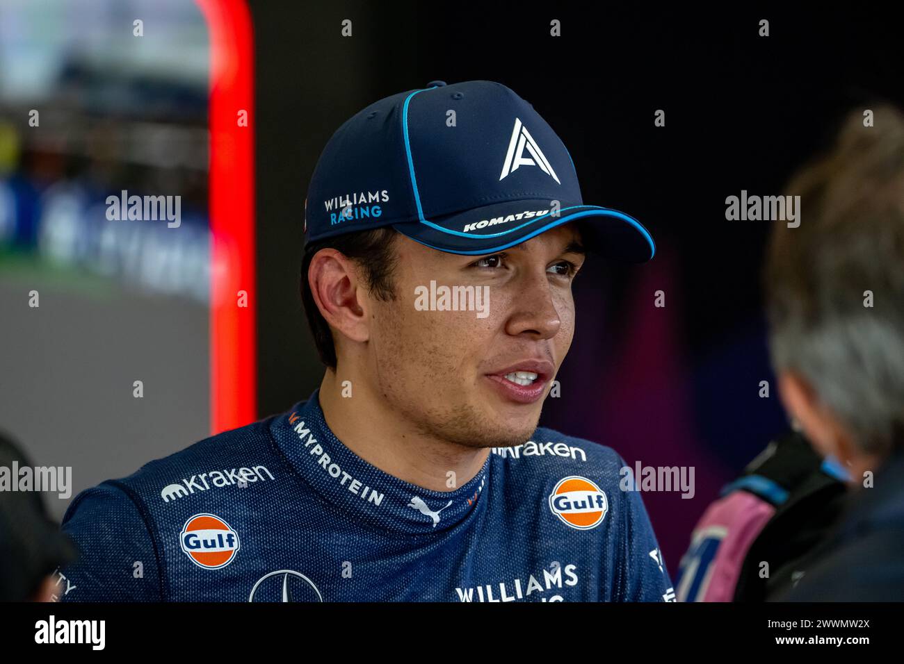 AUSTRALIA ALBERT PARK CIRCUIT, AUSTRALIA - 23 MARZO: Alex Albon, Williams Racing FW45 durante il Gran Premio d'Australia all'Australia Albert Park Circuit sabato 23 marzo 2024 a Melbourne, Australia. (Foto di Michael Potts/Agenzia BSR) credito: Agenzia BSR/Alamy Live News Foto Stock