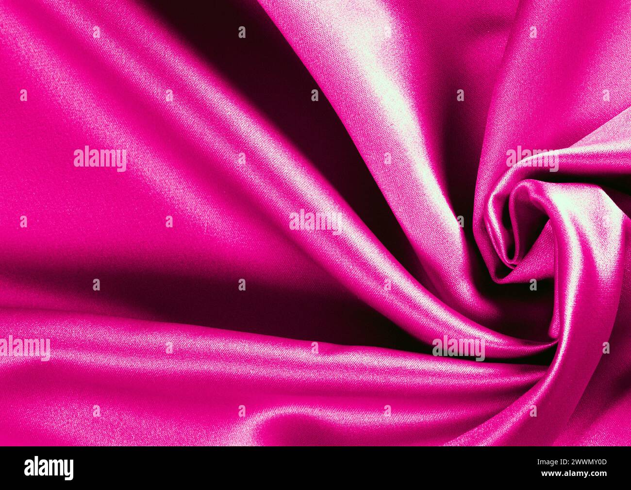 Vista ravvicinata con motivo in tessuto rosso, sfondo del materiale tessile Foto Stock