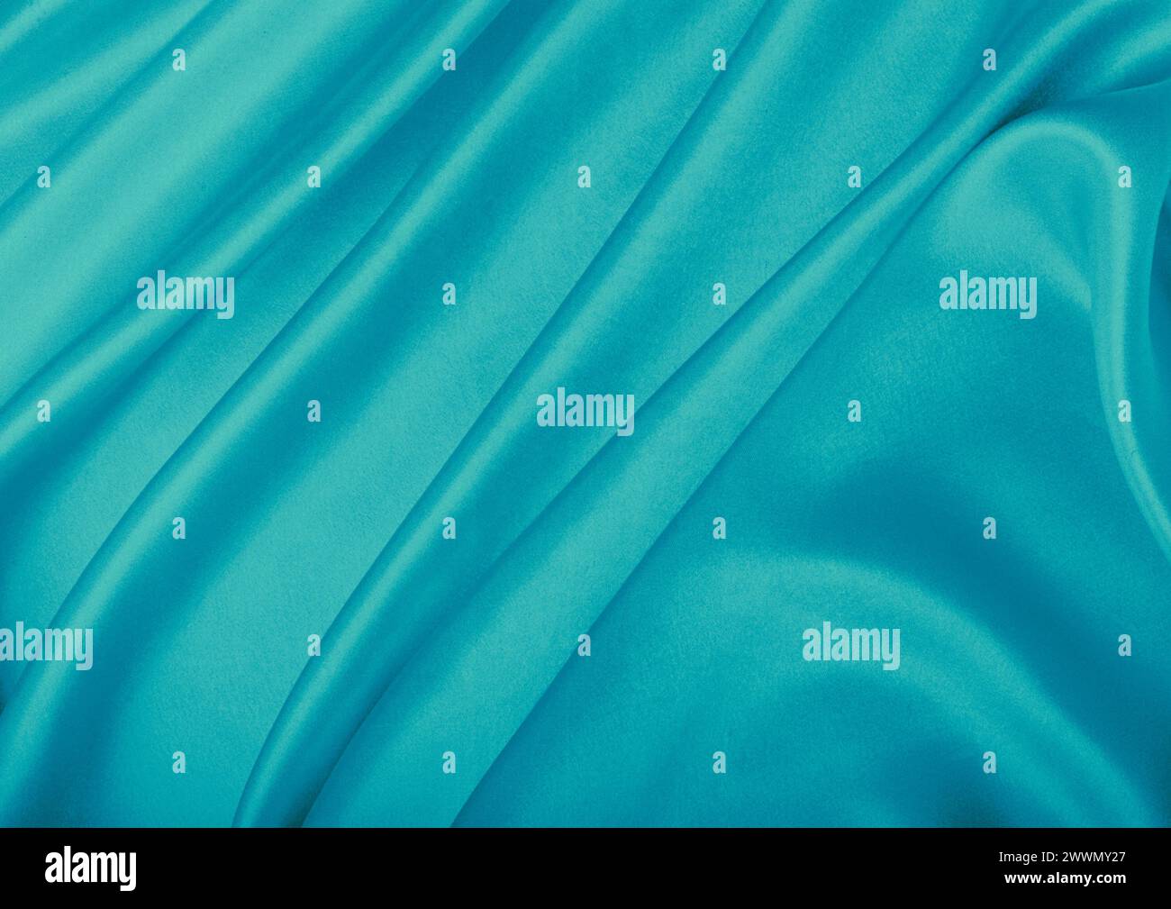 Vista ravvicinata con motivo in tessuto verde, sfondo del materiale tessile Foto Stock