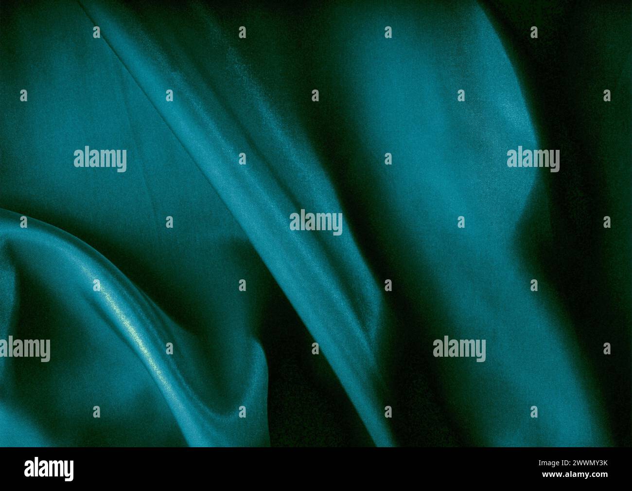 Vista ravvicinata con motivo in tessuto verde, sfondo del materiale tessile Foto Stock