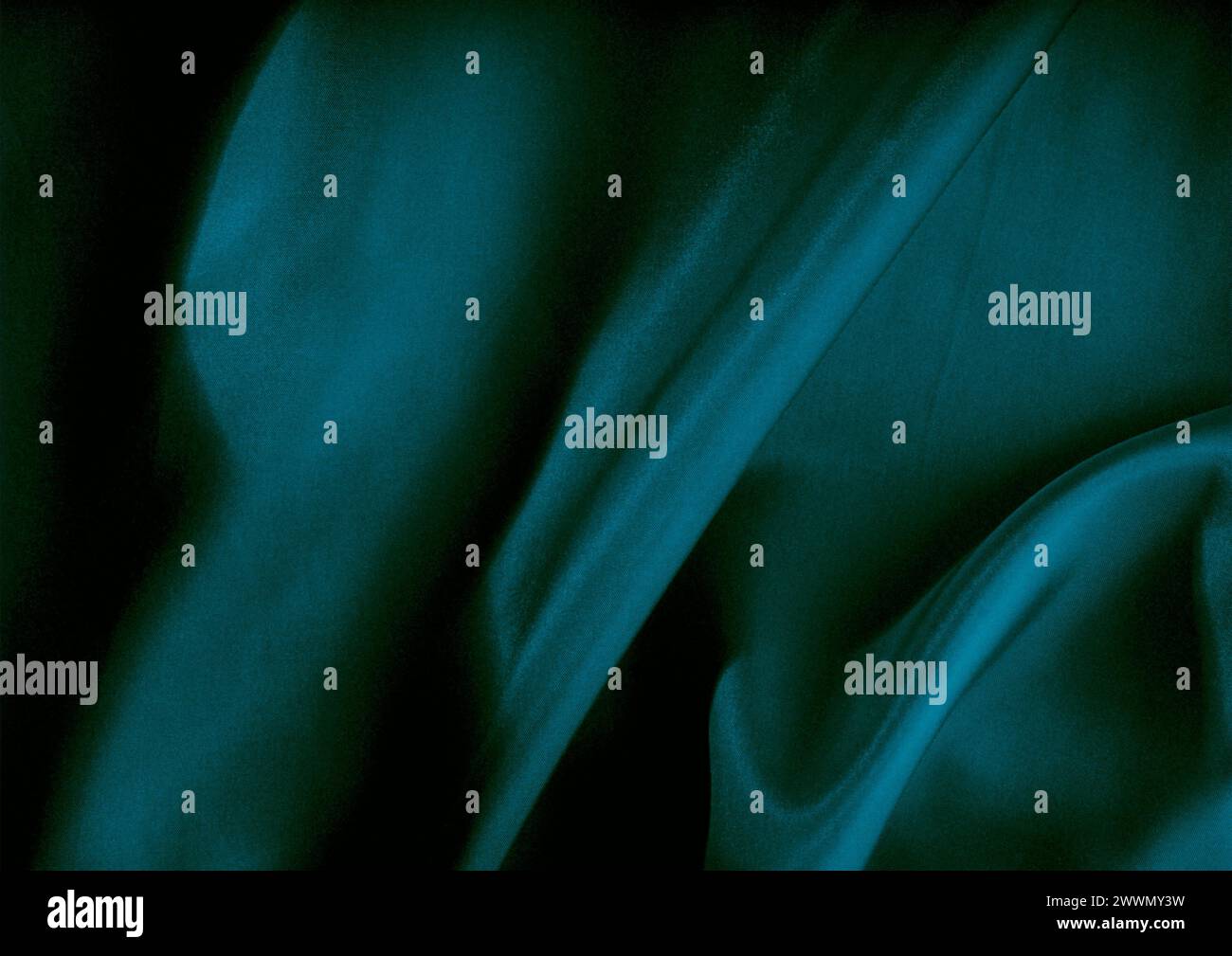Vista ravvicinata con motivo in tessuto verde, sfondo del materiale tessile Foto Stock