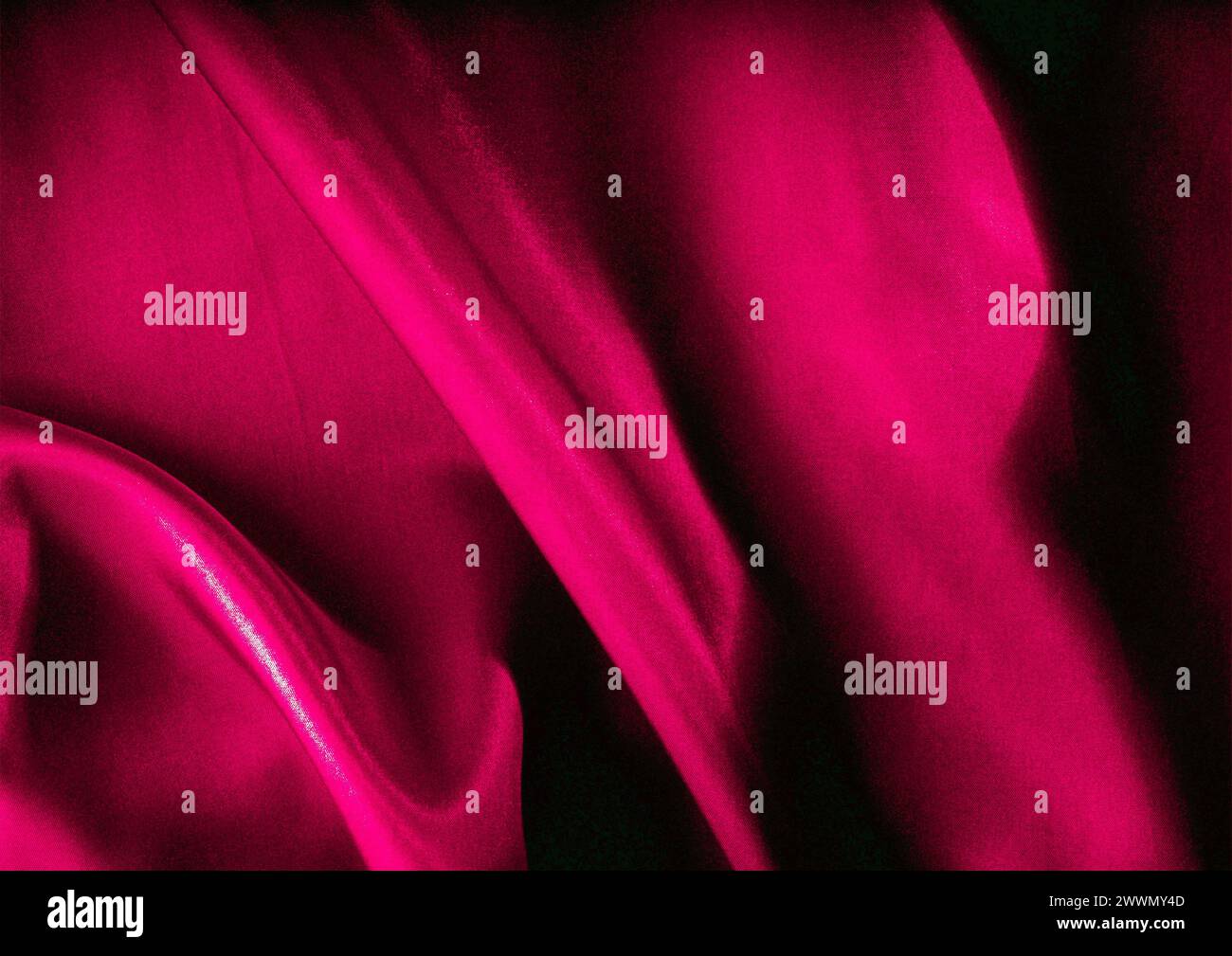 Vista ravvicinata con motivo in tessuto rosso, sfondo del materiale tessile Foto Stock